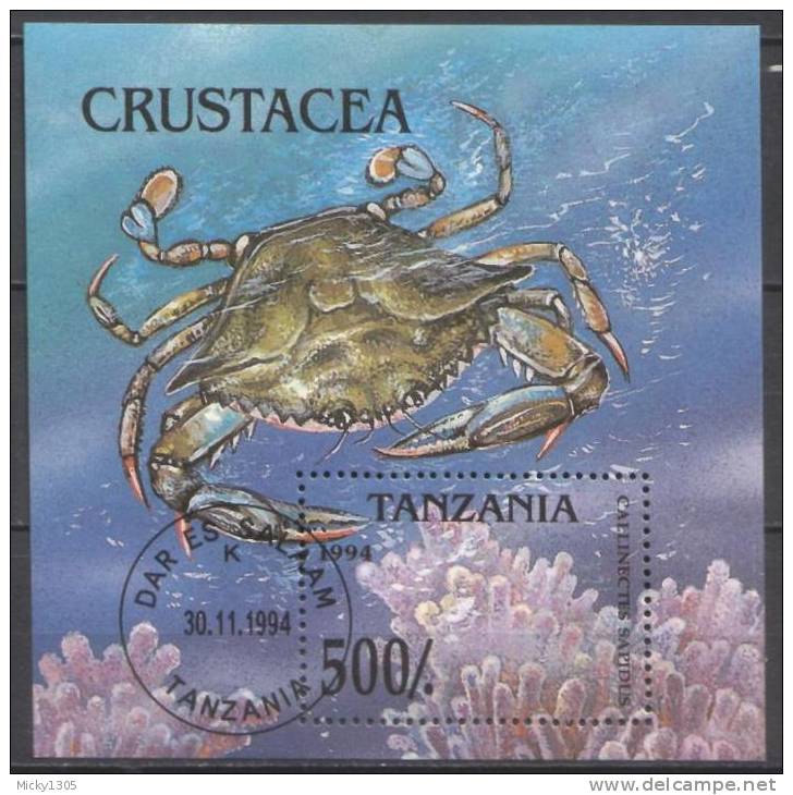 Tansania - Block 269 Gestempelt / Used (p112) - Crustaceans