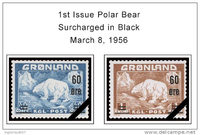 GREENLAND STAMP ALBUM PAGES 1935-2011 (103 Color Illustrated Pages) - English