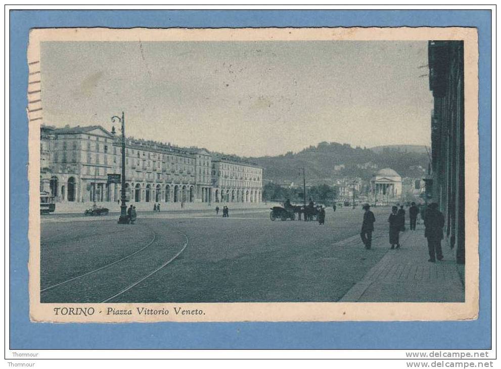 TORINO  -  Piazza  Vittorio  Veneto -  1920 -  BELLE CARTE ANIMEE  - - Piazze