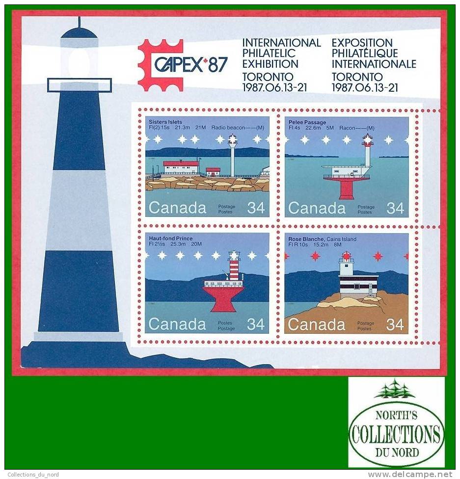 Canada, Capex 1987 # 1066b Lighthouse Mint /  Phare - Feuillet - Nuevos