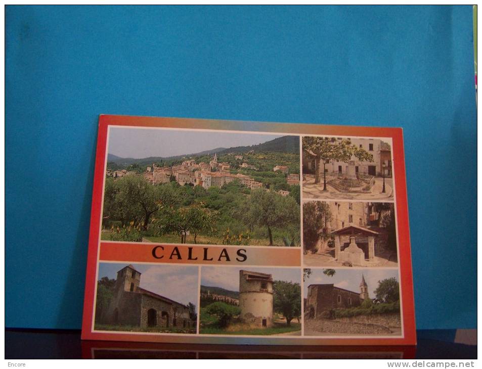 CALLAS (VAR) CARTE MULTI-VUES.  N°0898 - Callas