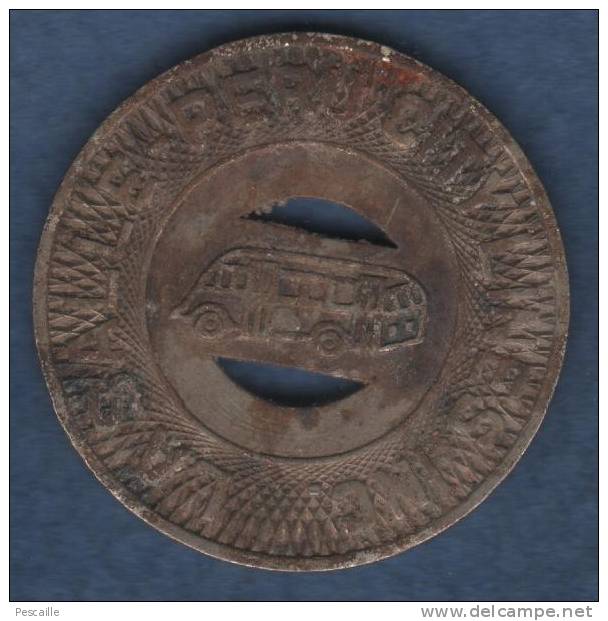 JETON TOKEN - INDIANA - TRANSPORTS AUTOBUS - LA SALLE - PERU CITY LINES INC - GOOD FOR ONE FARE - Professionals/Firms