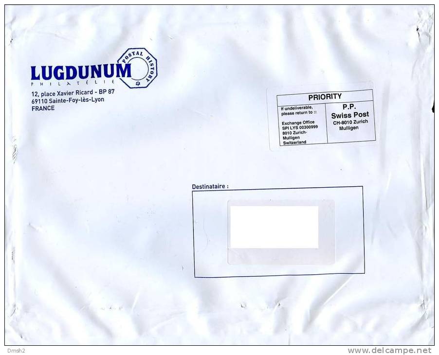 Lugdunum En Russie Priority - Covers & Documents