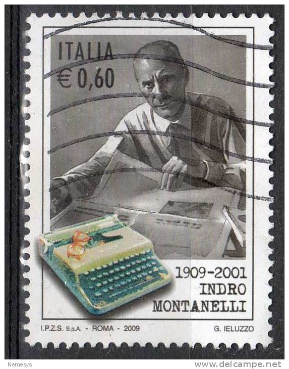 2009 INDRO MONTANELLI 0,60 €  USATO° - 2001-10: Usati