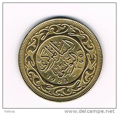 TUNESIE 50  MILLIM  1983 - 1403 - Tunisia