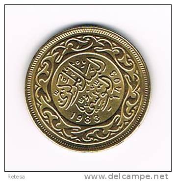 TUNESIE 20  MILLIM  1983 - 1403 - Tunisia