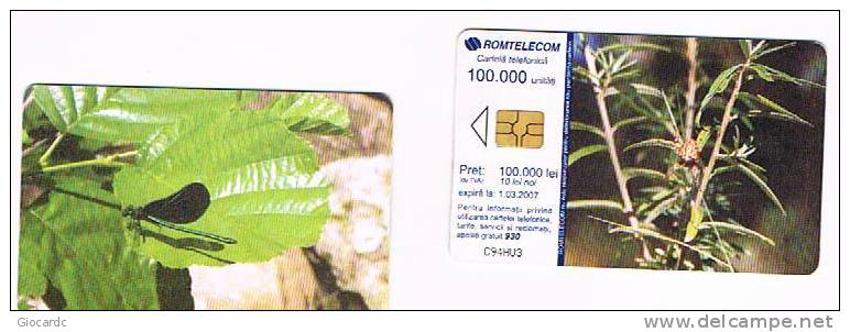 ROMANIA (ROMANIA) - ROMTELECOM  (CHIP) - 2005   INSECTS: DRAGONFLY - USED  -  RIF. 3375 - Andere & Zonder Classificatie