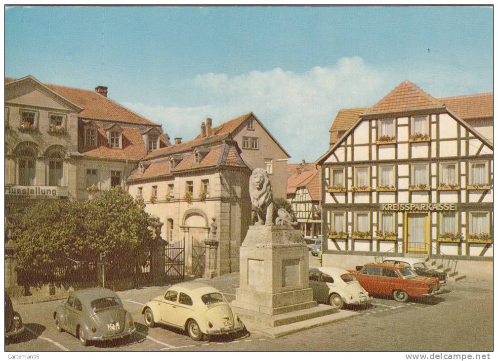 Allemagne - Lauterbach Hessen - Berminer Platz (voitures, Automobile) - Lauterbach