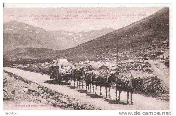 ENV DE L'HOSPITALET 877 LES PYRENEES ATTELAGE CATALAN AU SOMMET DU COL DE PUYMORENS - Andorra