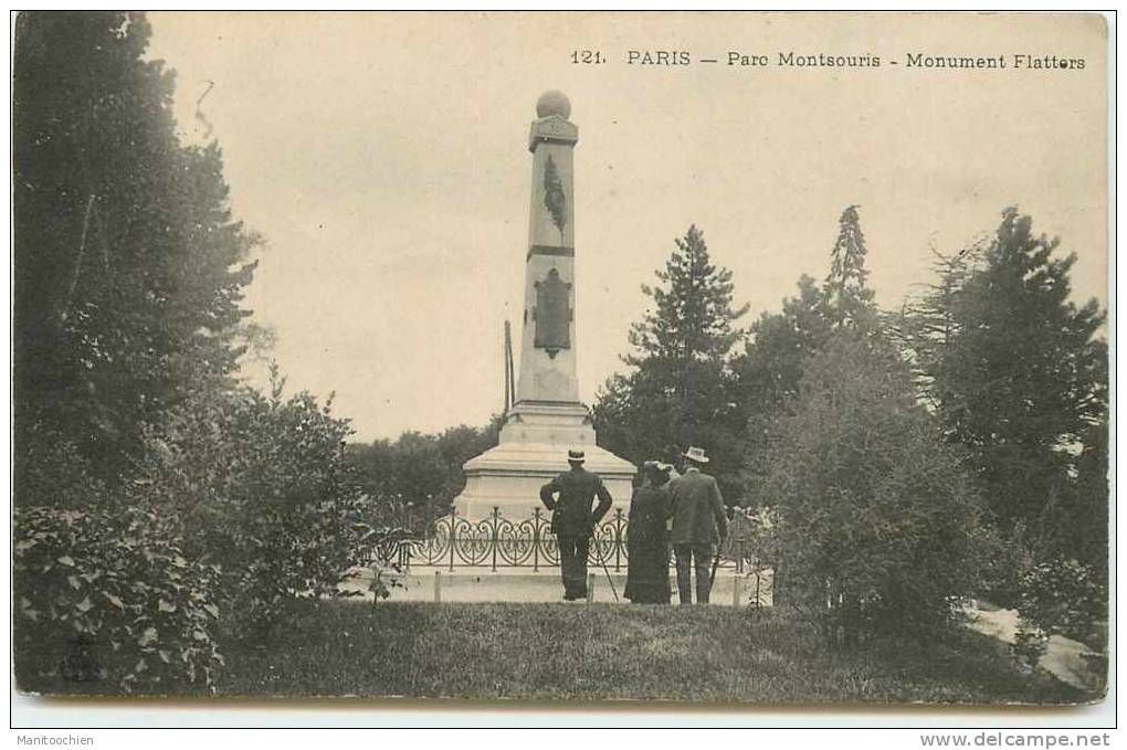 DEP 75014 PARC MONTSOURIS MONUMENT FLATTERS - Arrondissement: 14