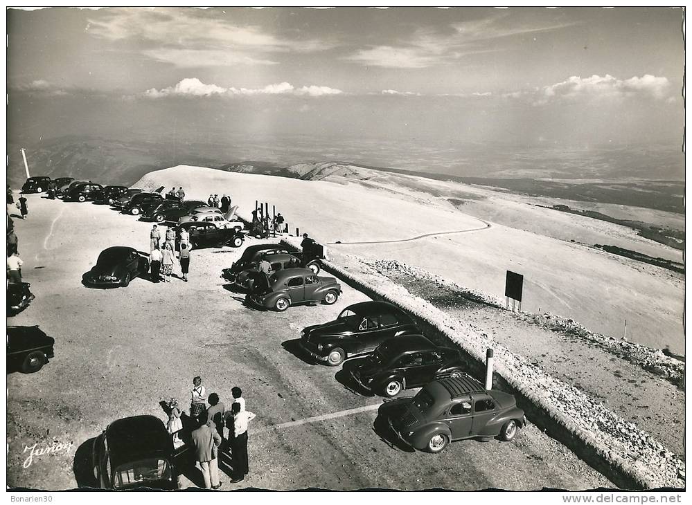 CPSM 84 MONT VENTOUX Plate Forme Des Tempêtes  Autos 4CV  203  Ect... - Voitures De Tourisme