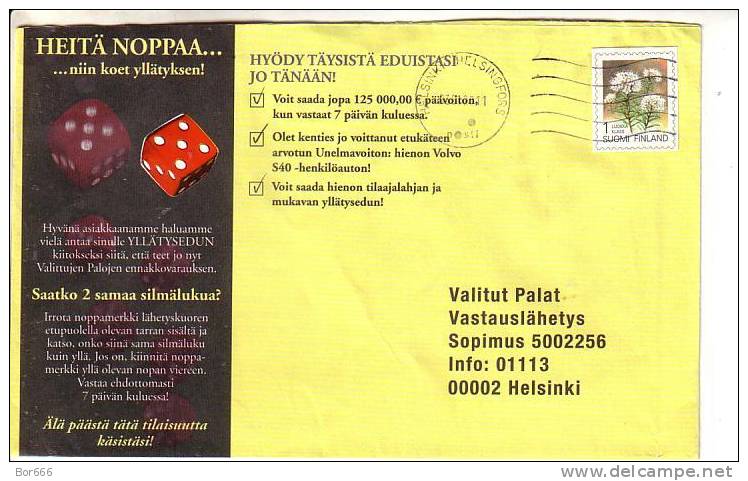 GOOD FINLAND Postal Cover 2011 - Good Stamped: Flowers - Briefe U. Dokumente