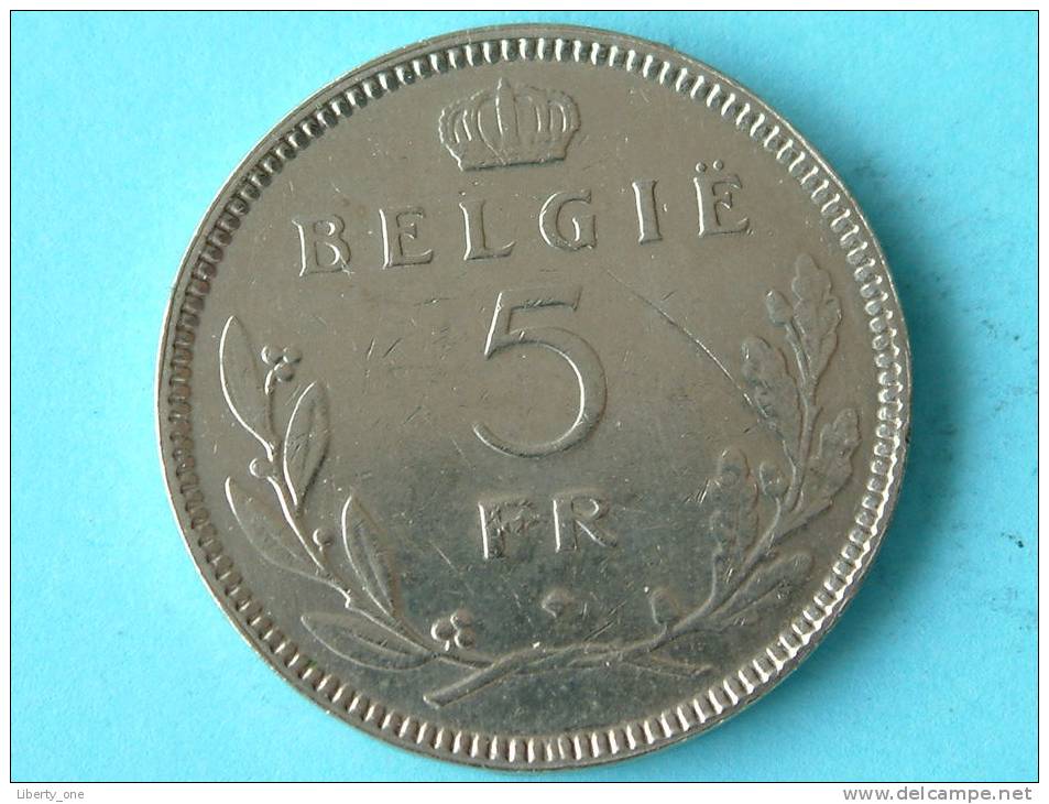 1936 VL - 5 FRANK / ( Morin 452a ) - For Grade, Please See Photo ) !! - 5 Francs