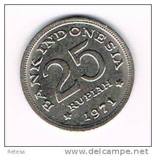 INDONESIE  25  RUPIAH  1971 - Indonesien