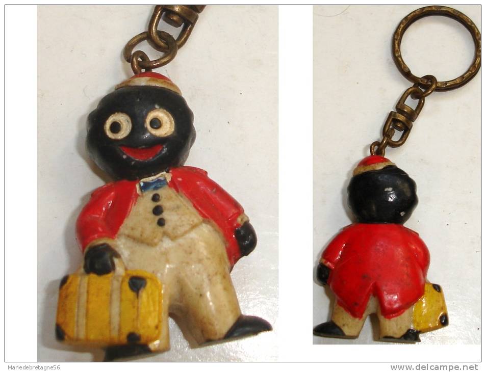 PORTE-CLéS VINTAGE*PERSONNAGE NOIR N° 4 AVEC VALISE_GROOM D´HôTEL - Key-rings