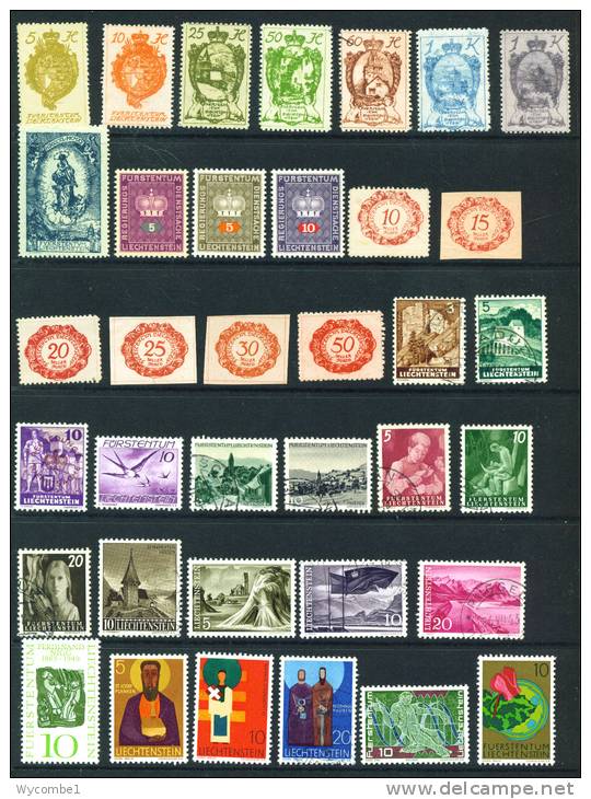 LIECHTENSTEIN  -  Selection Of Stamps As Scan - Collections