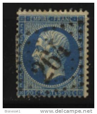 France, N° 22 Oblitération GC GROS CHIFFRES  N° 264  //  AVRANCHES - 1862 Napoléon III.