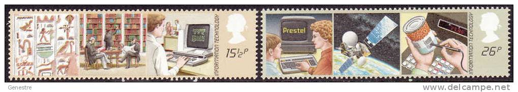 Grande-Bretagne - Y&T 1056 à 1057 (SG 1196 à 1197) ** (MNH) - Information Technology - Neufs