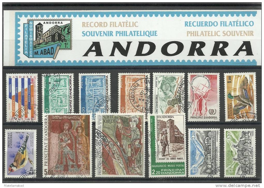 ANDORRA-LOTE DE SELLOS USADOS O CON TAMPON DE PRIMER DIA DEL CORREO FRANCES. - Used Stamps