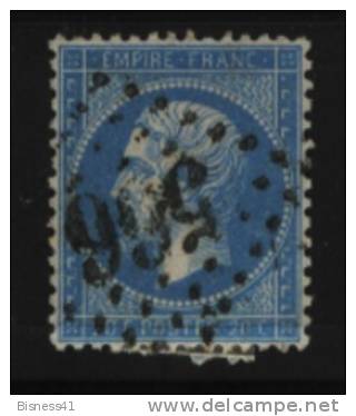 France, N° 22  Oblitération GC GROS CHIFFRES  N° 566  // BOURG LASTIC - 1862 Napoléon III