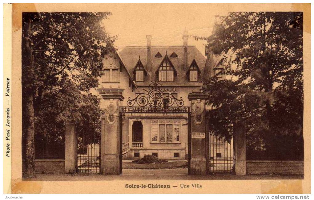 CPA 59  - SOIRE LE CHATEAU  Une Villa - Peu Courante - Solre Le Chateau