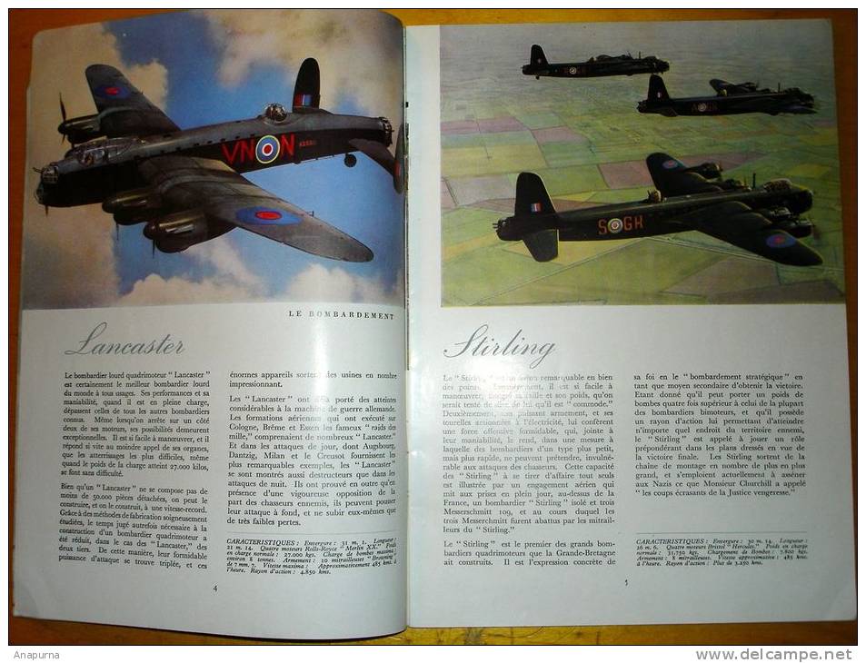 Aviation Britannique RAF. Doc Propagande 40-45 En Français. Nombreuses Photos Dont Couleur. TTB. 32 Pages - 1939-45