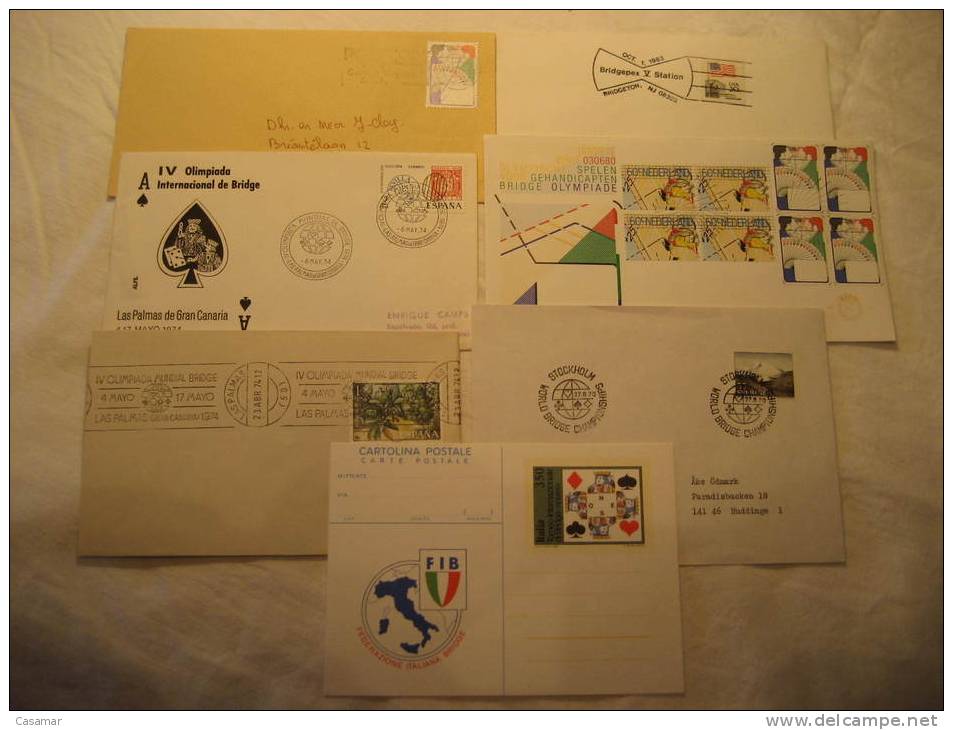 BRIDGE 7 Postal History Different Items Collection - Collections (en Albums)