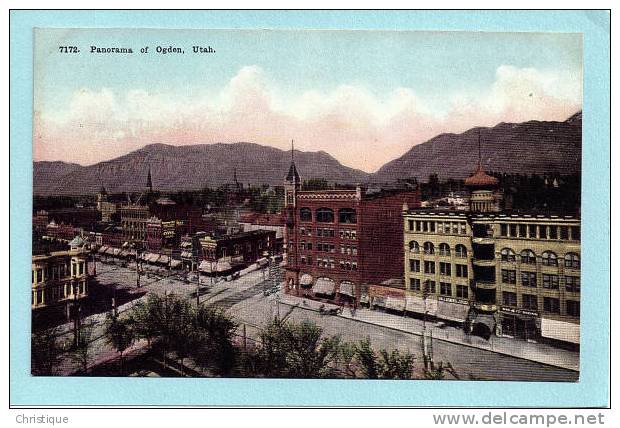 Panorama Of Ogden Utah. 1900-10s Vintage Postcard - Ogden