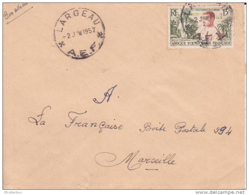 LARGEAU - TCHAD - Afrique,colonies Francaises,avion,lettre,m Arcophilie - Briefe U. Dokumente