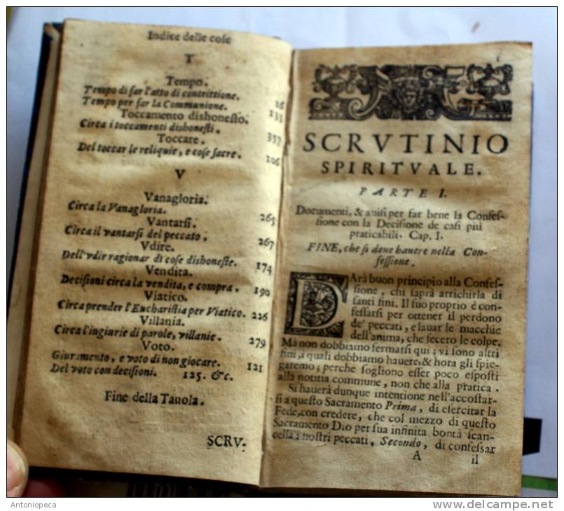 LIBRETTO RELIGIOSO DEL 1676