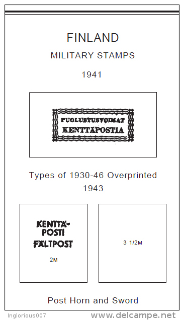 FINLAND STAMP ALBUM PAGES 1856-2011 (220 pages)