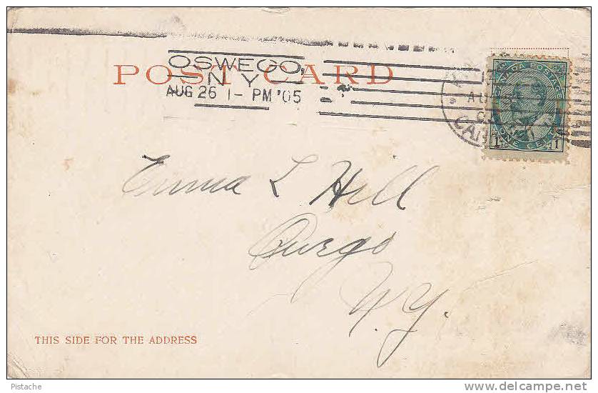 Kingston Ontario - Fort Henry - Stamp & Postmark 1905 - Simple Back - Condition : See 2 Scans - Kingston