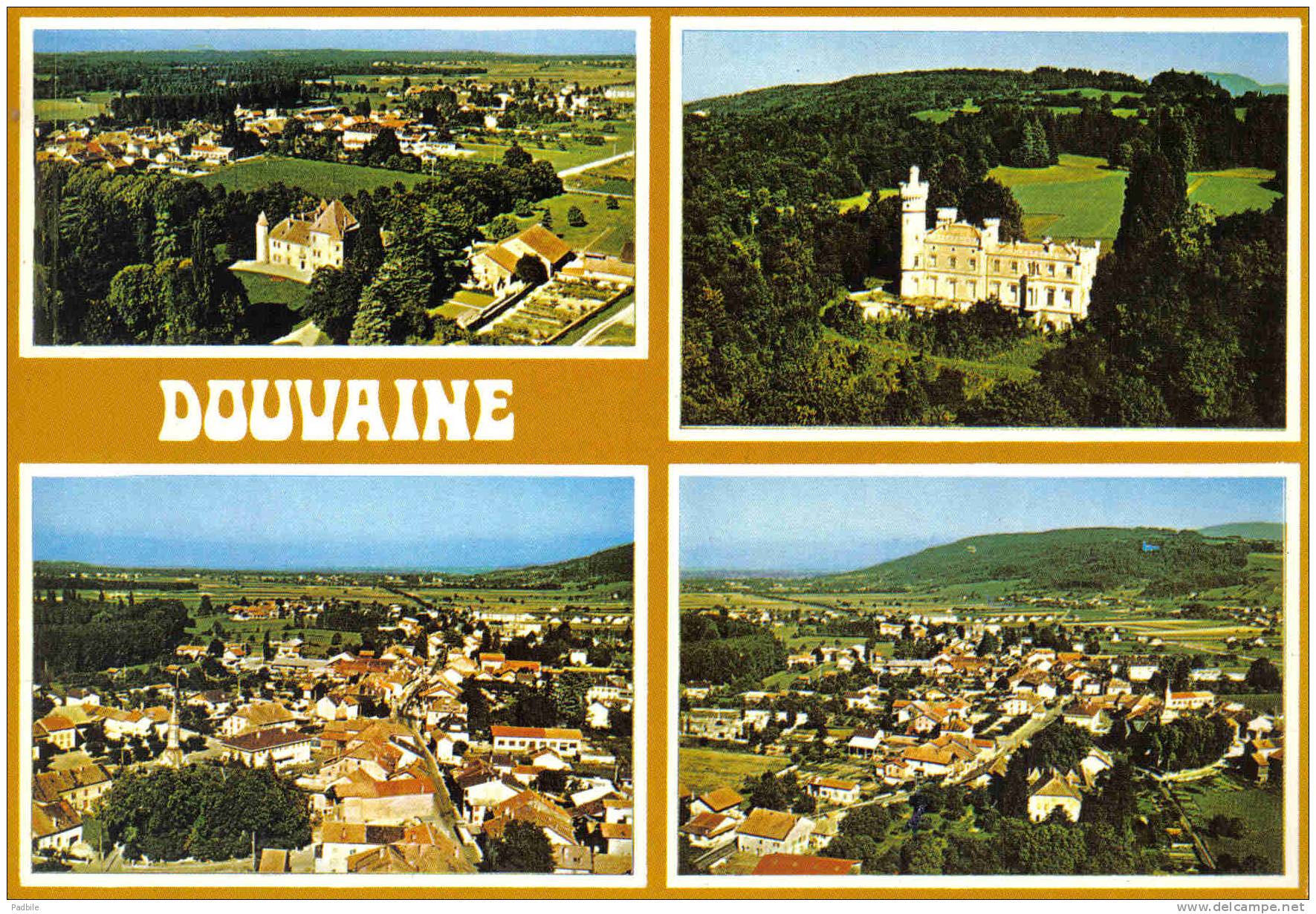 Carte Postale 74. Douvaine  Vue D'avion Trés Beau Plan - Douvaine