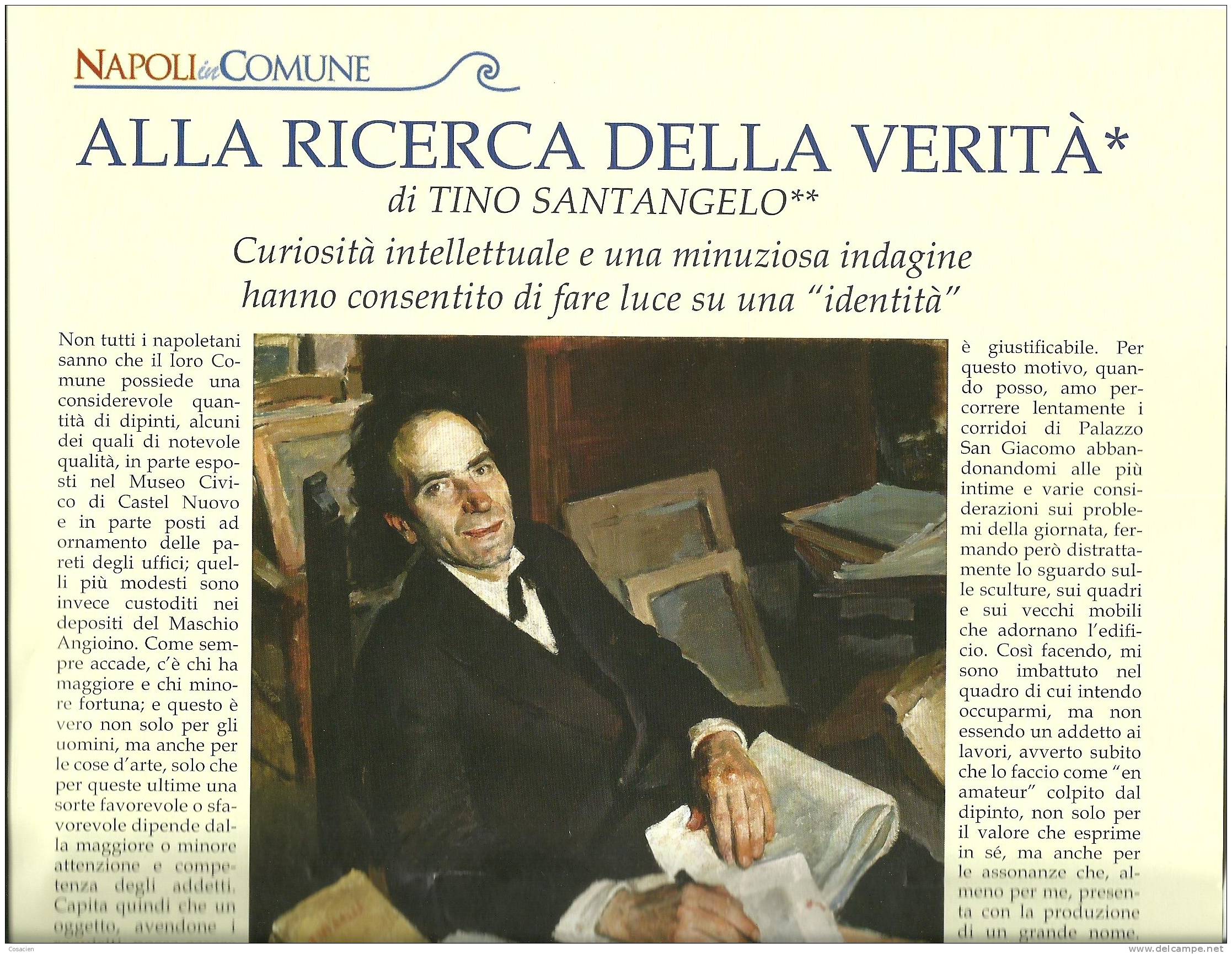 Carlo Striccoli, Napoli In Comune,  Anno II, Numéro 11, Novembre 2010, En Italien, Italie - Art, Design, Décoration