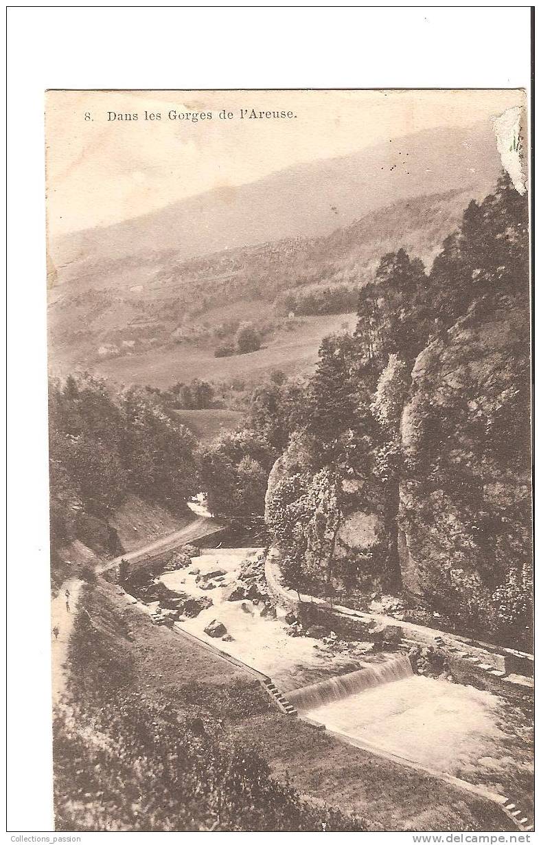 CP, Suisse, Canton De Neuchâtel, Dans Les Gorges De L'Areuse, 1911, Voyagée - Neuchâtel