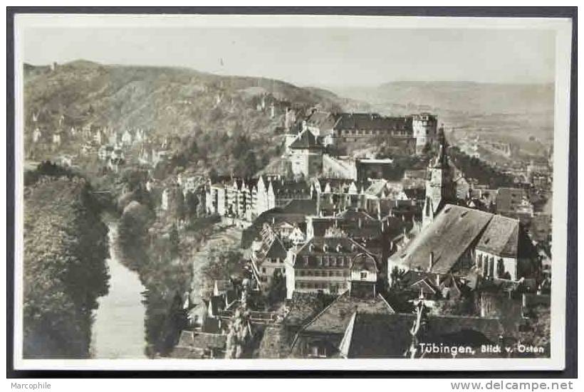 TÜBINGEN - STUTTGART / 1934  ZUGSTEMPEL AUF AK NACH FRANKREICH (ref 57) - Briefe U. Dokumente