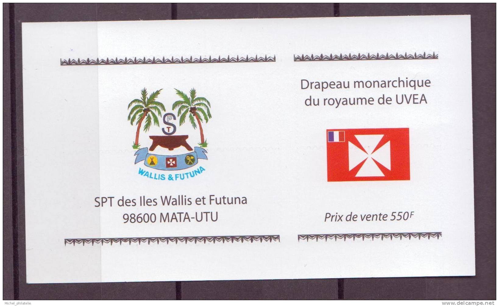 Wallis Et Futuna N° 657 Carnet ** Neuf Sans Charniere   Drapeau Monarchique Royaume D'Uvéa - Ungebraucht