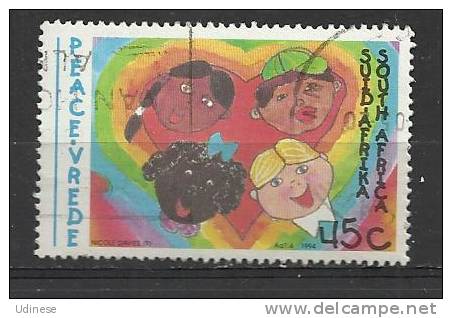 SOUTH AFRICA 1994 - CHILDREN DRAWINGS 45 - USED OBLITERE GESTEMPELT USADO - Used Stamps