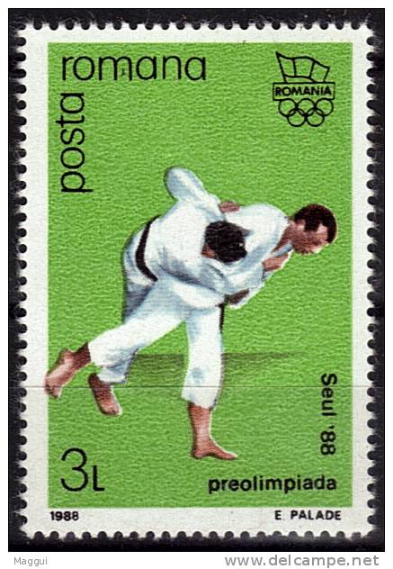 ROUMANIE    N°  3809   * *    JO 1988 Judo - Judo