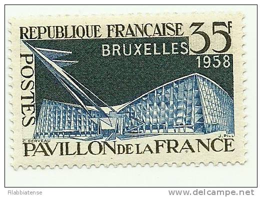 1958 - Francia 1156 Esposizione Bruxelles     ----- - 1958 – Bruxelles (Belgique)