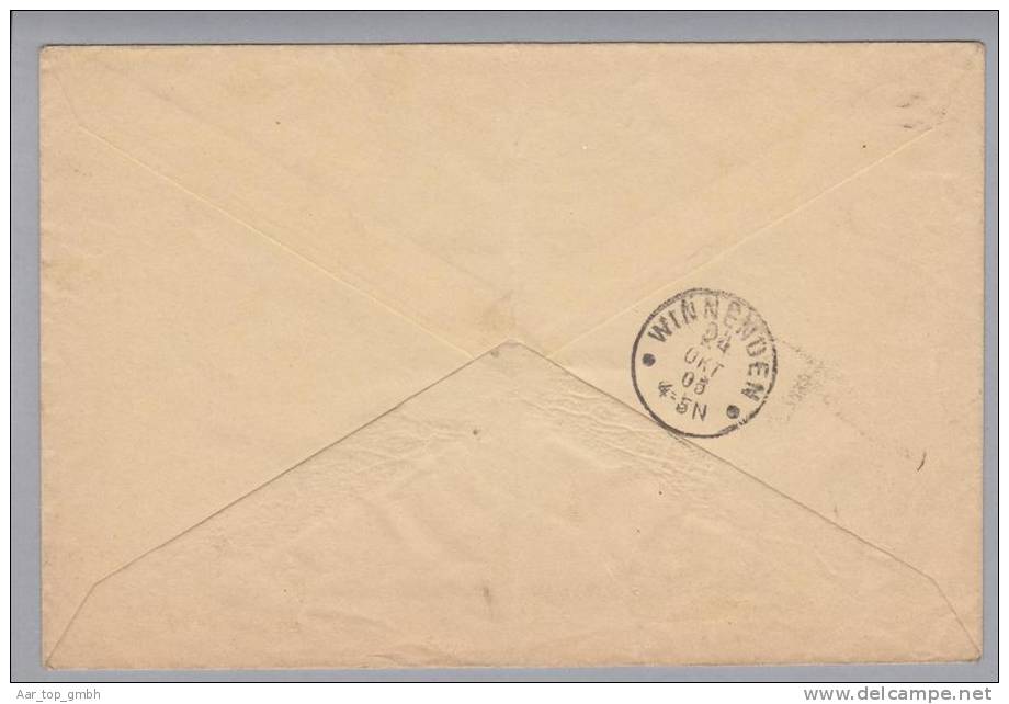 Heimat De BW Waiblingen 1905-10-24 Auf Dienst-GS 5Pf. Nach Winnenden - Postal  Stationery