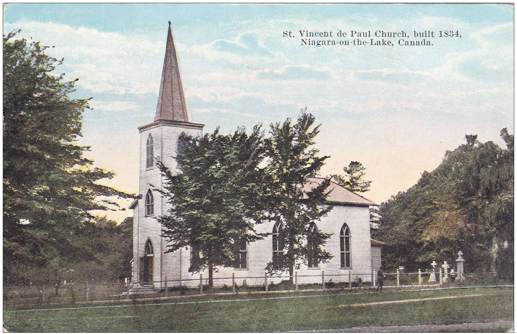 St. Vincent De Paul Church, Built 1834, Niagara-on-the-Lake, Ontario, Canada, 1900-1910s - Chutes Du Niagara