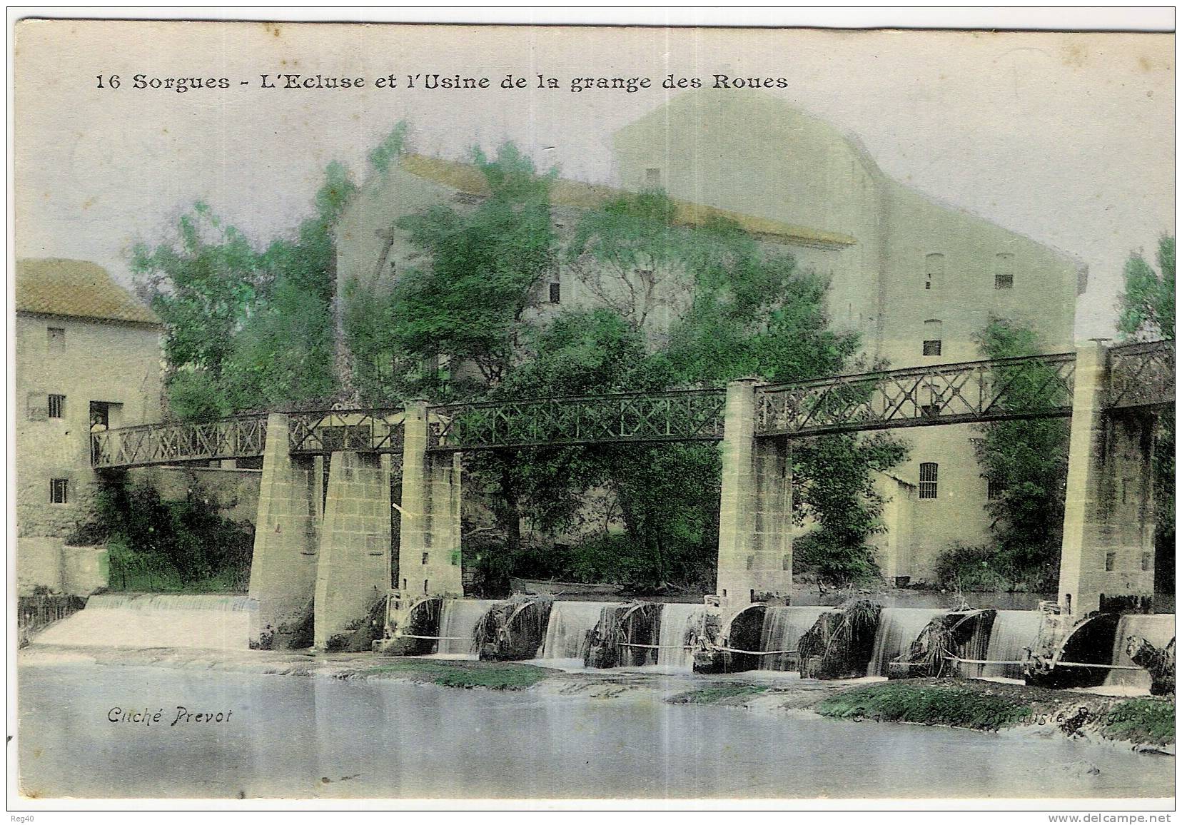 D84 - SORGUES  - L´Ecluse Et L´Usine De La Grange Des Roues - Sorgues