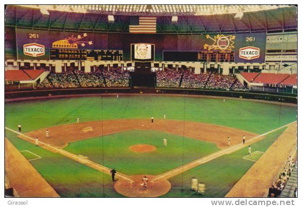 CPSM HOUSTON TEXAS BASEBALL In The Astrodrome - Baseball