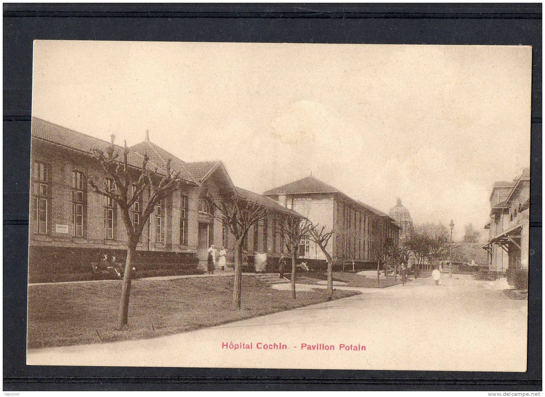 Jolie Carte Hôpital Cochin. Pavillon Potain. - Arrondissement: 14