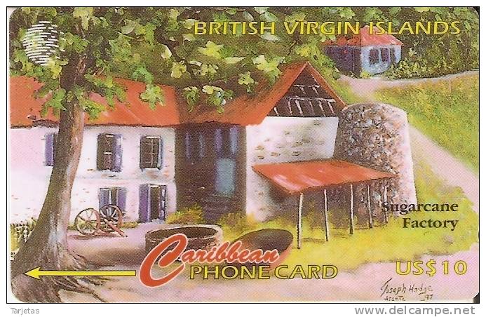 218 CVVB TARJETA DE BRITISH VIRGIN ISLANDS DE LA FACTORIA DE AZUCAR - Vierges (îles)