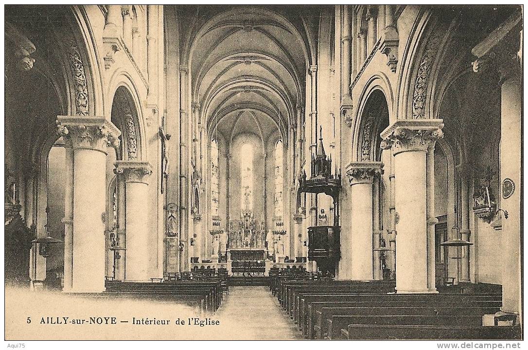 AILLY-sur-NOYE    Intérieur De L´Eglise - Ailly Sur Noye