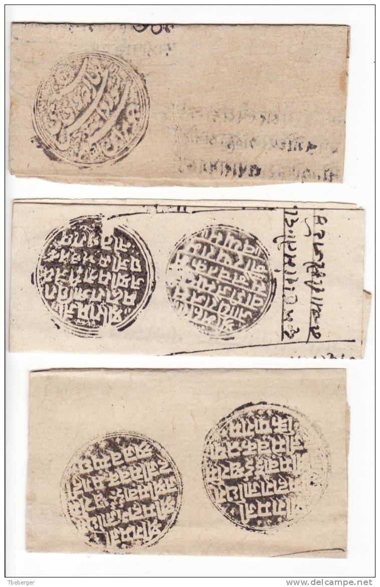 India Jaipur Six Native Covers With Different Seals; See Scans (g20) - Jaipur