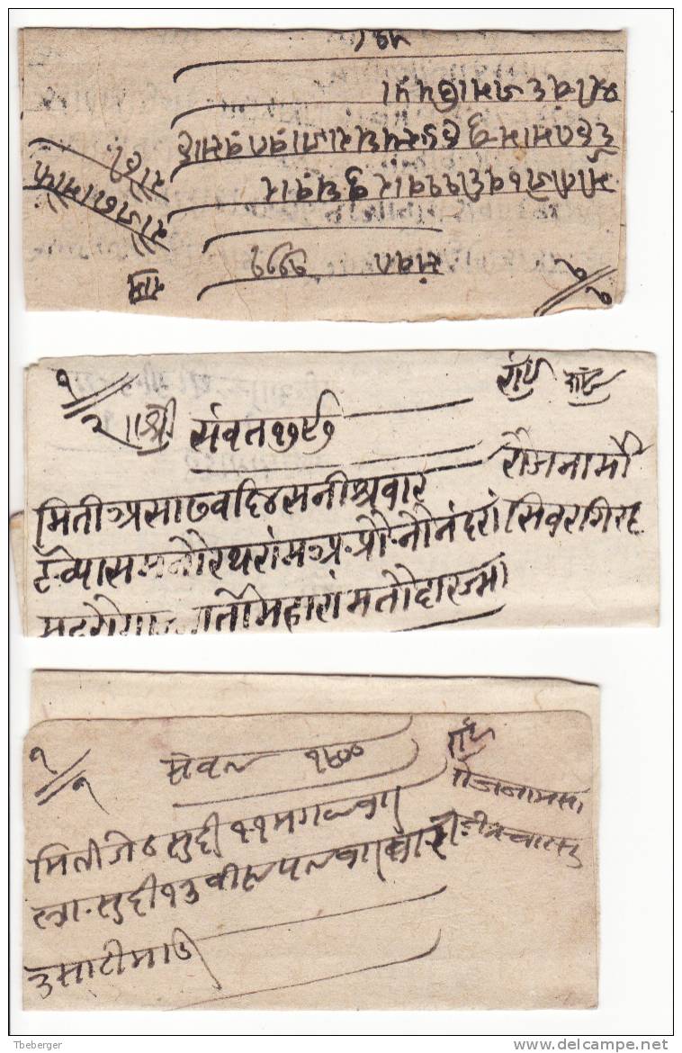 India Jaipur Six Native Covers With Different Seals; See Scans (g20) - Jaipur