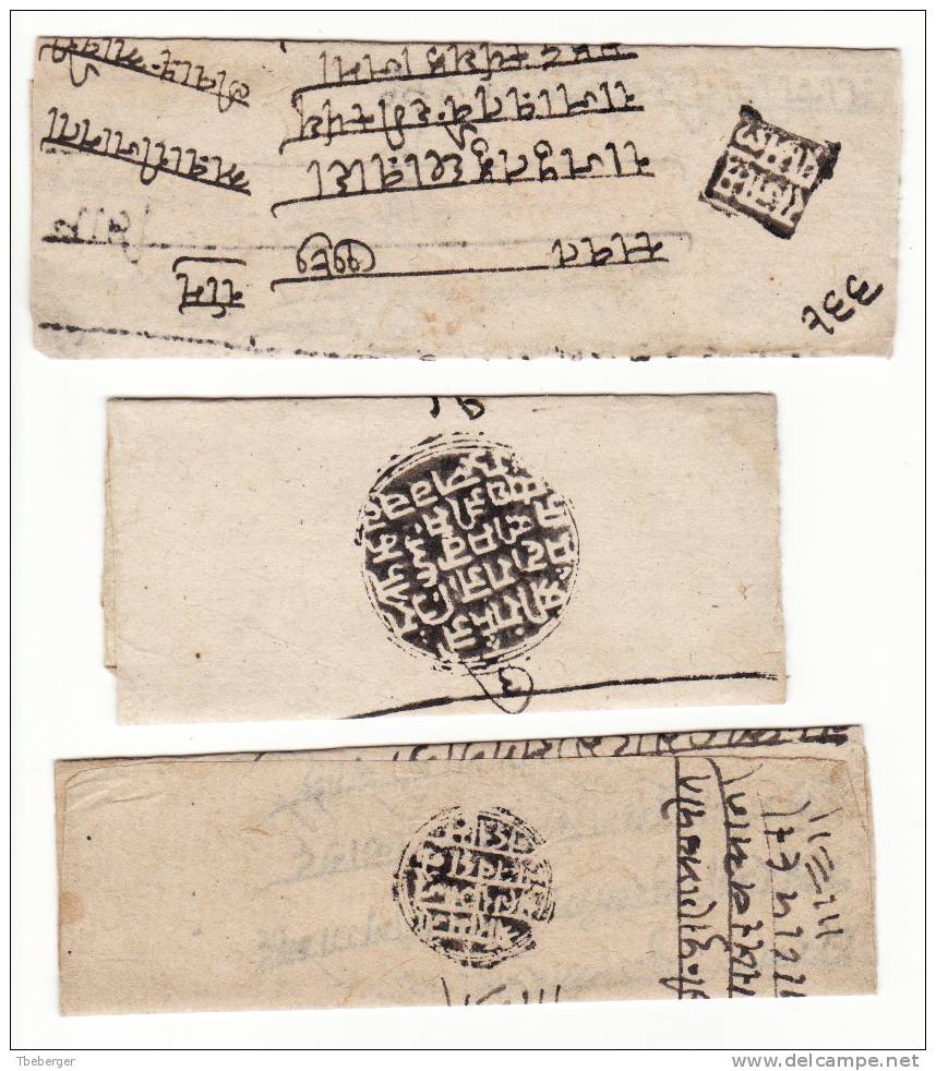 India Jaipur Six Native Covers With Different Seals; See Scans (g20) - Jaipur